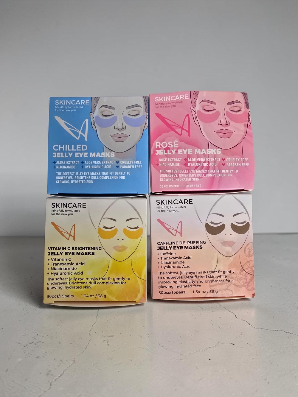 Jelly Eye Masks | Choose Your Variety | 15 Pairs (30 Pieces) | New